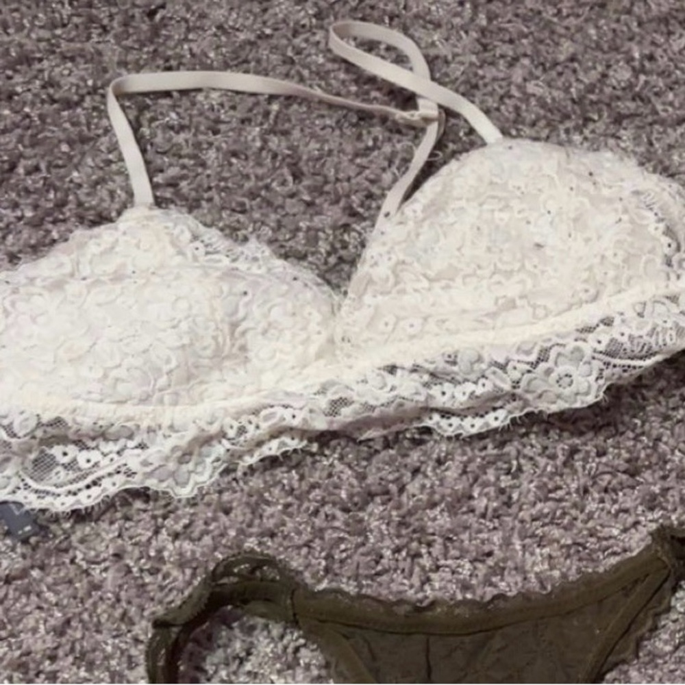 Aerie Cream Lace Bra Intimates